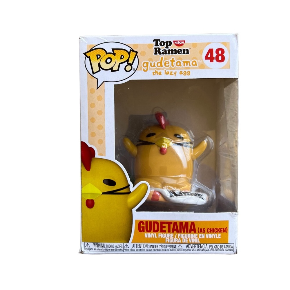 Funko Pop Top Ramen Gudetama The Lazy Egg Chicken #48